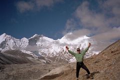 17 A Happy Jerome Ryan With Lhotse East Face And Everest Kangshung East Face Behind From Kama Valley In Tibet.jpg